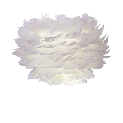 Applique murale plumes blanches de style scandinave pour éclairage chic