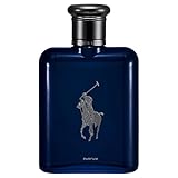 Ralph Lauren Polo Blue Parfum, Aroma Fresco y Estimulante, Notas de Mandarina, Vetiver y Cedro, Duración Prolongada, Perfume de Lujo para Hombres, 125 ml.