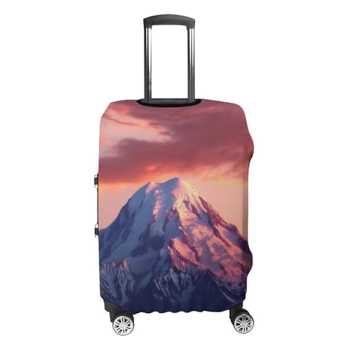 Mount at Sunset Luggage Cover, Elastic Luggage Protector Fits 19-32in Suitcases, Washable & Anti-Scratch Suitcase Cover for Men Women M4