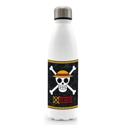 ABYSTYLE - Botella de agua isotérmica One Piece Nakama - Producto oficial - Acero inoxidable - Bebida caliente y fría