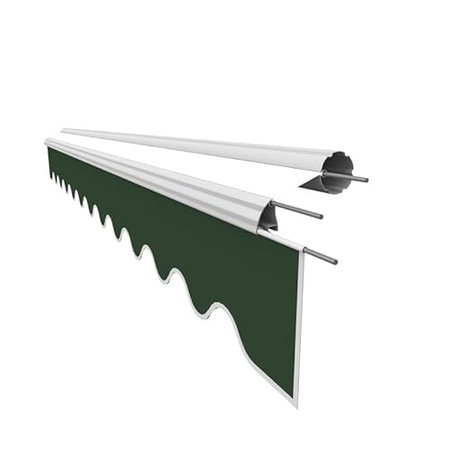 Leudus Markisen Volant Markisenbespannung Sonnenschutz Ersatzstoffe 3.83m*23cm SPD014 Sonnenmarkise fertig genäht