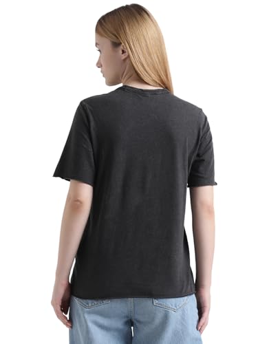 Image of ONLY Typography Printed Cotton T-Shirt