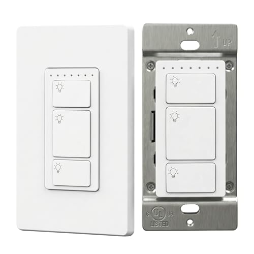 Smart Light Switch 3 Gang, WiFi Smart Wall Switch, Inteligente Switch with Smart Life APP Control and Timing Function Compatible with Alexa, Neutral Wire Required, Single Pole
