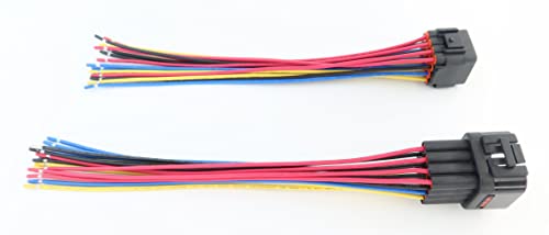 Wbld 16 Pin Way Waterproof Electrical Connector Plug Male And Female Replacement Pigtail Cable 6" For Car Automotive #TOP4