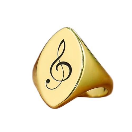 Bague marquise symbole musical or et argent, le bijou cadeau idéal