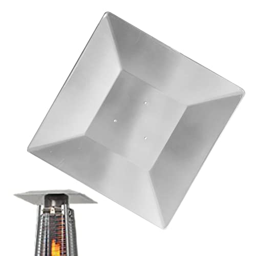 Stronrive Chaleur pour Chauffage terrasse - Bouclier réflecteur Universel pour Chauffage Pyramidal,Dessus Remplacement pour radiateurs d'extérieur carrés pour Verre, Tube, évitant