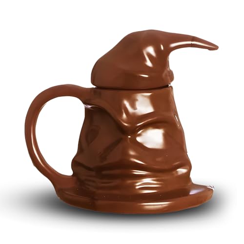 Zona Criativa – Caneca 3D Harry Potter Chapéu Seletor 350ml | Porcelana Colecionável | Presente Criativo para Fãs de Hogwarts