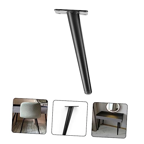 Pies de sofá y patas de mesa metálicas negras de hardware para sustitución DIY 5