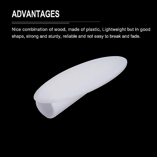 Image of MECCANIXITY 9mm Plastic Pocket Plugs, Wood Plugs Covers Slant Hole Caps for Pocket Hole Jig Working Tool Accessories, White Pack of 200