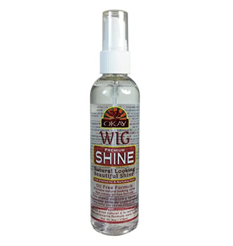 OKAY Pure Naturals Premium Spray Brillo para Pelucas 4 oz miniatura 2