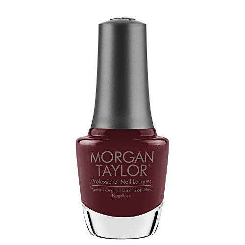 Morgan Taylor Nail Lacquer (A Little Naughty) Purple Professional Lacquer, Vibrant, Chip-Resistant, Fast-Drying, Long-Lasting, High-Shine, Perfect for Manicures & Pedicure, 0.5 ounce.