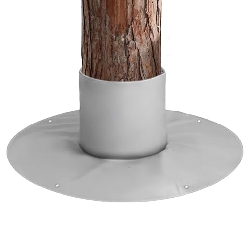 Sulxyi Protector de raíces de árbol, Alfombrilla Protectora de Anillos, Cubierta de Plantas, Cubierta Protectora de Suelo de raíz, Anillo de mantillo de árbol, con 4 Clavos de Tierra, protección