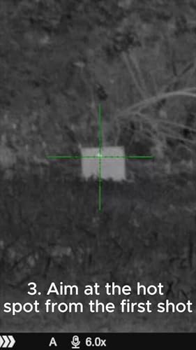 IR.Tools Speedy Zero Thermal Target for Thermal Scopes, Reusable Two-Shot Zeroing Design, 13\" x 13\" - Thumbnail 7