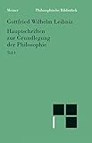  Philosophische Bibliothek: Hauptschriften zur Grundlegung der Philosophie. Band 1