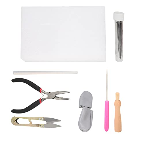 Suprimentos para feltragem de agulha Conjunto de ferramentas de feltragem de lã para artesanato Cane