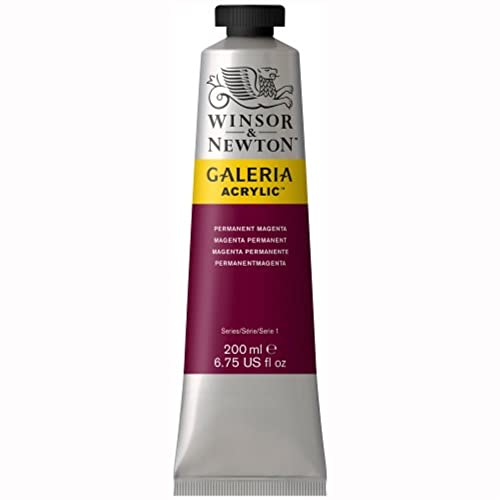 Image of Winsor & Newton Galeria Acrylic Color Tube, 200ml, Permanent Magenta