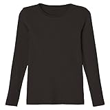 NAME IT Mädchen NKFKAB LS Slim TOP NOOS Langarmshirt, Black, 134/140