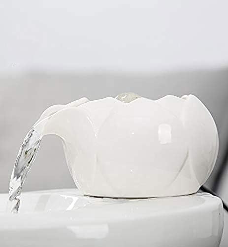 Miniatura 6 de TISTIK Ceramics - Fuente de agua para gatos con bomba ultrasilenciosa y filtro, dispensador automático de agua para mascotas de 1.3 litros para