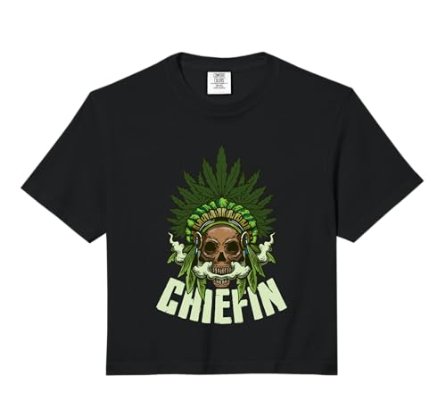 Chiefin Weed Indian Native American Weed Marijuana Stoner Comfort Colors Crop Top