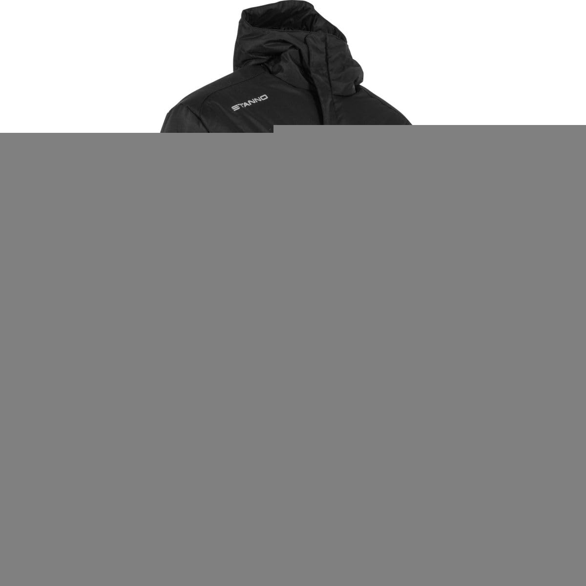 Stanno Chaqueta Prime Long Coach, Chaqueta de Entrenamiento Invierno Cazadora para Hombre y Mujer, Negro, XL