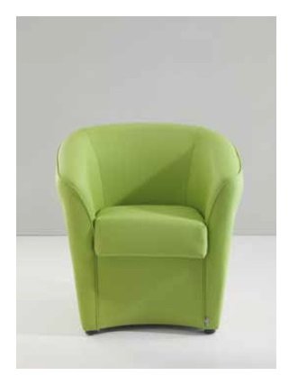 Poltrona Valentina In Ecopelle Verde - Comoda E Elegante Per Casa O Ufficio