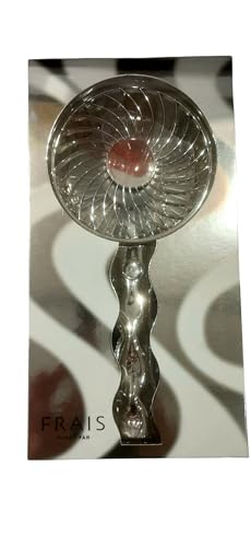 2025年モデル フラ ンフラ ン フレ ハンディ ファン ウェーブ シルバー 携帯扇風機 5段階風量調整 充電池 USB充電 Type-C 対応