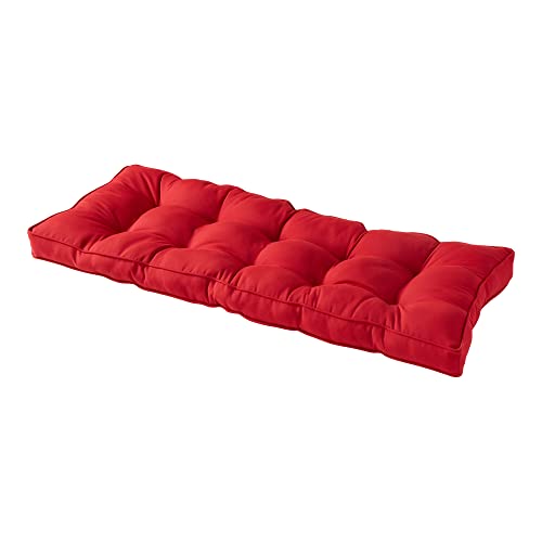 Outdoor 51 x 18-inch Sunbrella Bench Cushion, Canvas Jockey Red