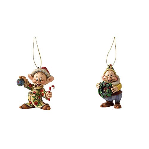 Image of Disney Traditions Dopey Hanging Ornament & Traditions Happy Hanging Ornament