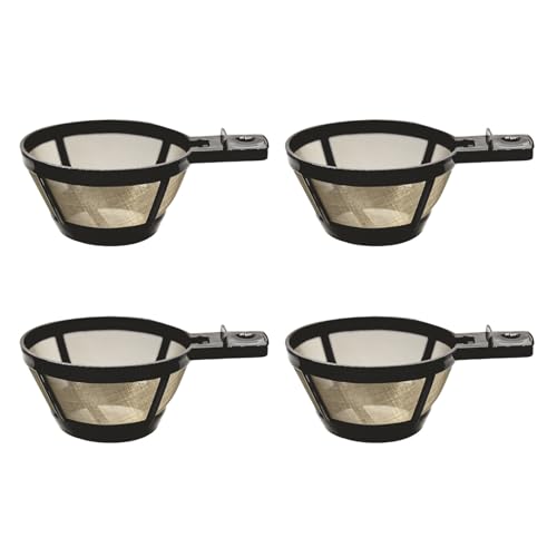 Dcfbkl 4 cestas de filtro de café de metal para una gran extracción de sabor