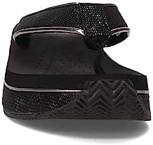 VOLATILE Women's FLIP Flop Sandal Wedge, Black Metallic, 7 | Image 2