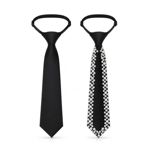 Image of Tucnoeu Bow Tie for Women - 2Pcs Women's Bow Ties,Pre-tied Adjustable Bowties