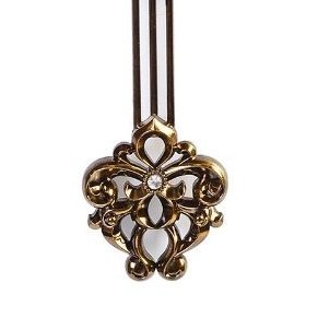 Elegant, Traditional, Decorative, Hand Painted Modern Grandfather Wall Clock W/Swinging Pendulum For New Room Or Office. Color Brown & Bronze. Large. 24 Inch. #TOP2