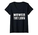 Mujer Segado el cortacésped cortacésped Jardinería Cortacésped Jardinería Cortacésped Camiseta Cuello V
