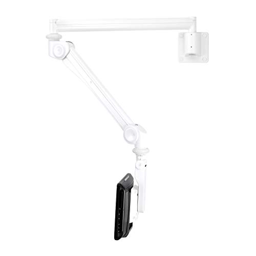 Newstar FPMA-HAW300 Support Mural pour Moniteur médical (Ressort à gaz à Mouvement Complet) pour écran 10"-24" Blanc