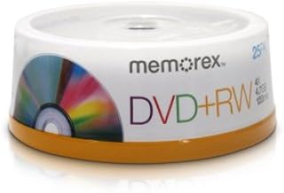 Memorex 4x DVD+RW 25 Pack Spindle