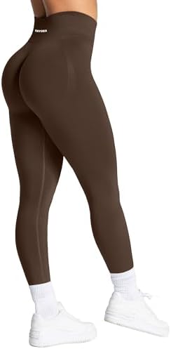 TAYOEA Sport Leggings Damen mit Scrunch Butt Push Up Booty Lifting Sporthose Blickdichte Nahtlos sportleggins für Yoga Gym Alltag