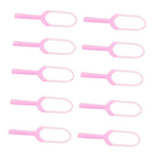 PartyKindom 10pcs Disposable Scraper Boys and Girls Plastic Oral Care Tool Easy to Hold for Bad Breath Random