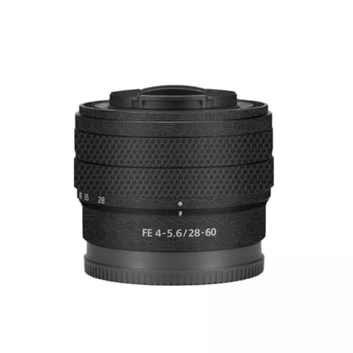 Autocollant objectif Sony FE 28-60 mm film vinyle noir anti-rayures