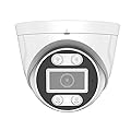 EXVIST 4K IR Dome Camera, UltraHD 8MP PoE IP Camera, Compatible with Hikvision, 2.8mm, Built-in Audio, RTMP to YouTube, Facebook etc.