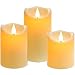 Da by Velas LED, 3 Llama LED parpadeante (10 cm, 12,8 cm,...