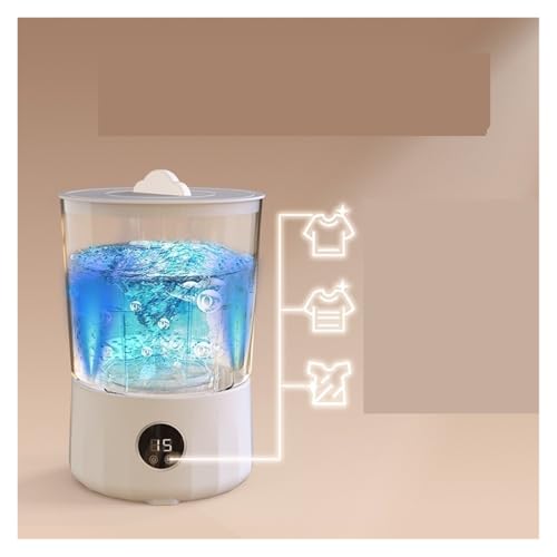 Rechargeable Portable Washing Machine Underwear Cleaner Mini Washing Machine Dehydratable Laundry Bucket For Travel,for Travel,Camping, RV & Dorms(Blue)