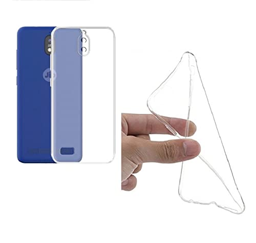 Image of COVERBLACK Rubber Silicone Back Cover for Jio Next /Jio Phone Next - Transparent