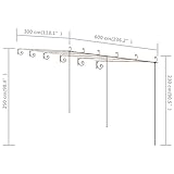 Zoom IMG-2 vidaxl pergolato da giardino marrone Zoom IMG-2 vidaxl pergolato da giardino marrone