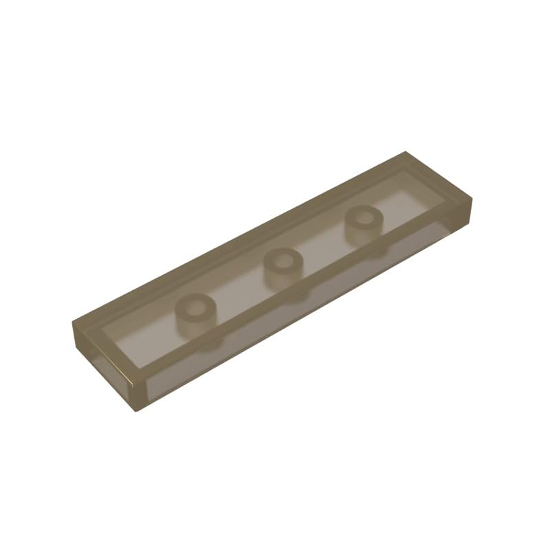 Gobricks 2431 Foundation Plate Tile 1x4 with Groove 50 Pieces GDS-563 Compatible with Lego Building Blocks Color:Trans Black โ image 1