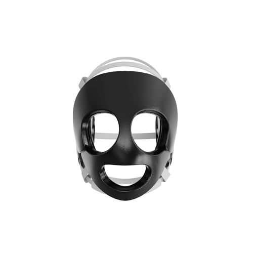 GCA Wrestling Face Guard 2.0 Attatches to Headgear | Universal Fit Black Ear Guard Head Gear Nose BJJ High School College