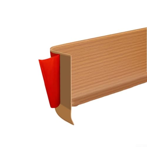 Aprilsunnyzone Rodapié de PVC suave de 3 metros, zócalo de plástico, impermeable, borde flexible para cocina, baño, sala de estar (amarillo)