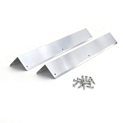 Pre-drilled Stainless Steel Wall Corner Guards 2x2x15.8 inch Pack of 2 L Metal Wall Corner Protectors 304 Steel Corner Trim with 90 Angle Weed Whacking Protection for Outside Exterior Wall Repair