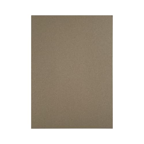 VELLUSTRA 20 Fogli Cartone Grigio per Rilegatura Formato A4 210 x 297 mm Spessore 1,0 mm 615g Cartoncino Grigio liscio per Rilegatura Bricolage lavoro di Cartonaggio Scrapbooking Rilegature libri