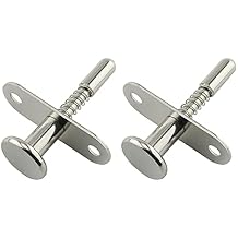HJGarden 2PCS Stainless Steel Plunger Latches Spring-Loaded Spring Latch
