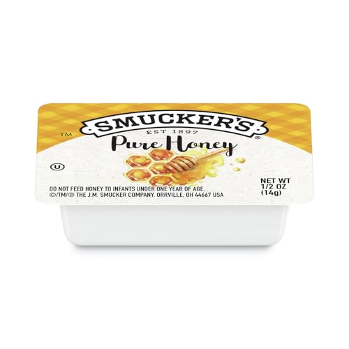 Image of Smucker's Pure Honey, 1 /2 oz Plastic Portion Control Cup, 200 Count Case